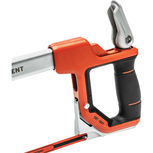 Scie &agrave; m&eacute;taux &agrave; tension rapide avec poign&eacute;e &agrave; double mat&eacute;riau, 12", Prise Ergonomique Toolneeds Inc.