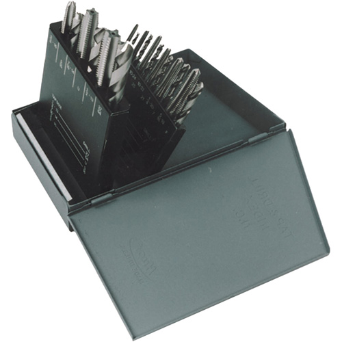 HT18 Jobber Length Drill Bit & Plug Hand Tap Set, 18 Pieces Toolneeds Inc.