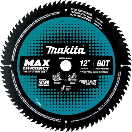 Carbide-Tipped Max Efficiency Miter Saw Blade, 12", 100 Teeth, Wood Use Toolneeds Inc.