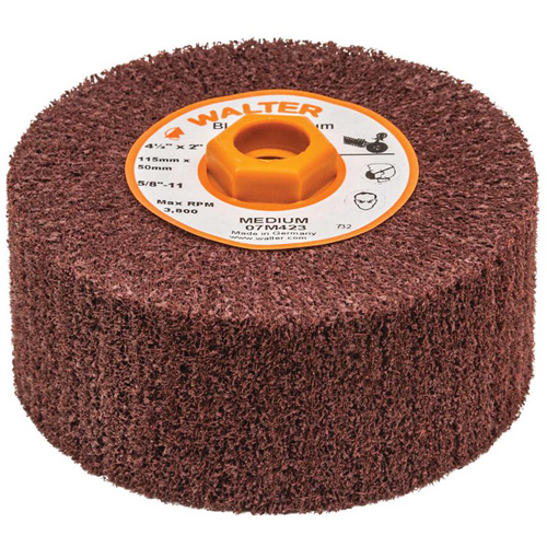Tambour de conditionnement de surface Blendex, 4-1/2" dia. x 2" la, 5/8"-11 Arbre, Grain Moyen Toolneeds Inc.