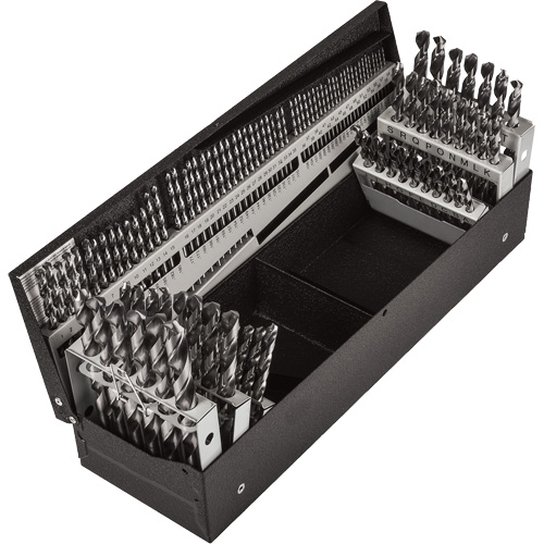 Jeu de forets s&eacute;rie courte combin&eacute;s, 114 morceaux, Acier rapide Toolneeds Inc.