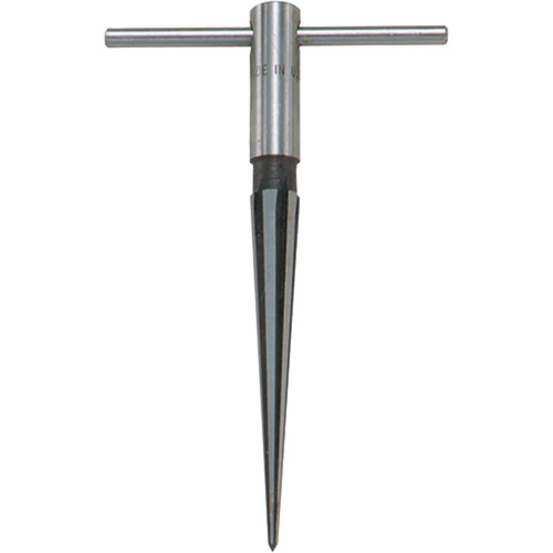 Al&eacute;soir avec manche en T, #130, Cannelure Droit, Acier, Tige Conique Toolneeds Inc.