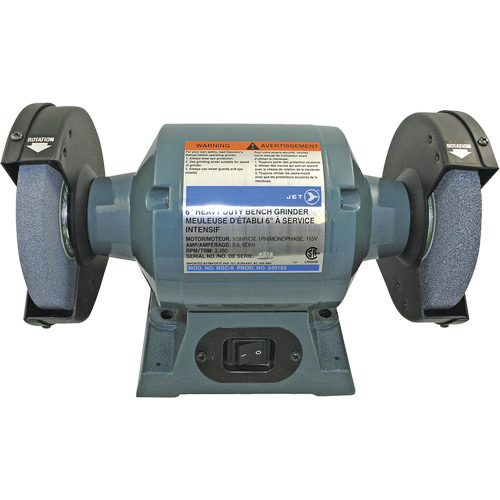 Meuleuse d'&eacute;tabli robuste BGC-6, Dia de roue 6", 1/3 CV Toolneeds Inc.