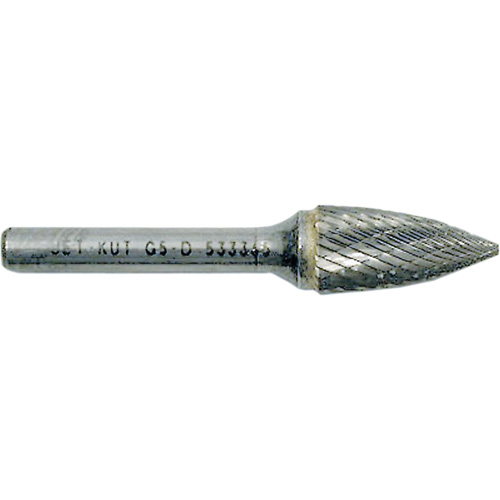 Fraise arboriforme avec extr&eacute;mit&eacute; pointue G3-D JET-KUT, 3/8" dia., 1/4" Tige, 3/4" Prof. de la coupe Toolneeds Inc.