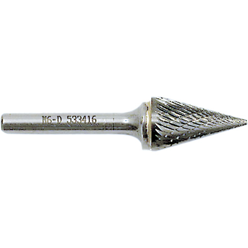 Fraise conique pointue, 1/2" dia., 1/4" Tige, 7/8" Prof. de la coupe Toolneeds Inc.