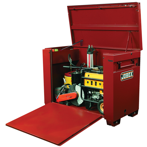 Coffre grande capacit&eacute; avec panneau frontal ouvrant, 60" x 31" x 45", Acier, Rouge Toolneeds Inc.