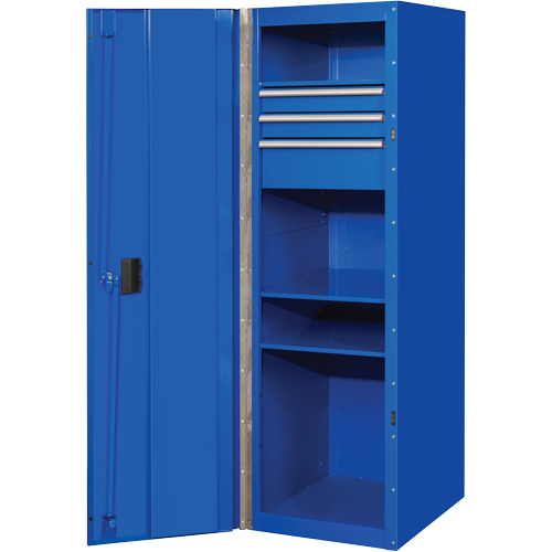 RX Series Side Cabinet, 3 Drawers, 19" W x 25" D x 61" H, Blue Toolneeds Inc.