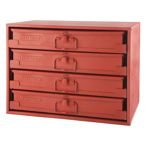 Compartment Rack With 4 Compartment Boxes, 4 Slots, 20-1/2" W x 12-1/2" D x 14-5/8" H, Red Toolneeds Inc.