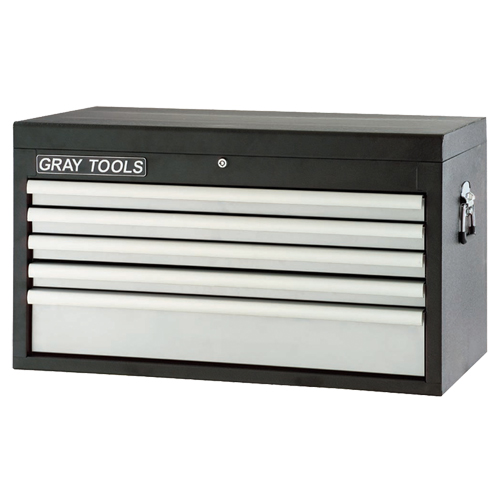 Top Chest - 5 Drawers, 33-1/2" W, 5 Drawers, Black Toolneeds Inc.