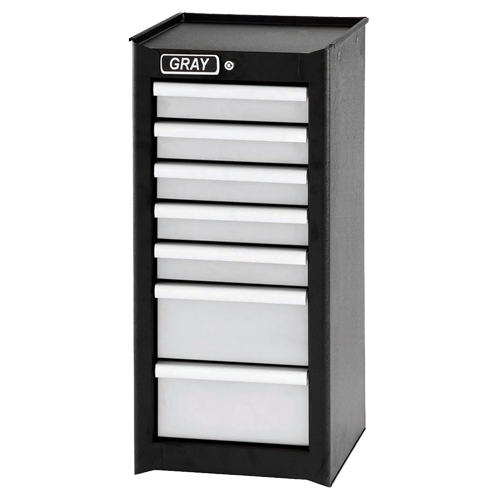 Side Rider Cabinet, 7 Drawers, 14-3/4" W x 18" D x 33.34" H, Black Toolneeds Inc.