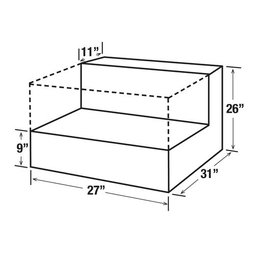 Steel Fuel Transfer Tank, Steel, 48 gal. Capacity, White Toolneeds Inc.