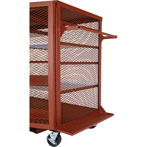 Armoire mobile en treillis, Acier, 49 pi³, Rouge Toolneeds Inc.