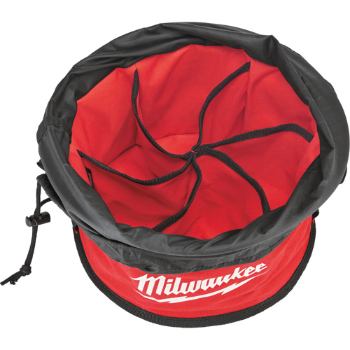 Parachute Organizer Bag, 11-4/5" L x 11-4/5" W x 11" H, Nylon, Black/Red Toolneeds Inc.