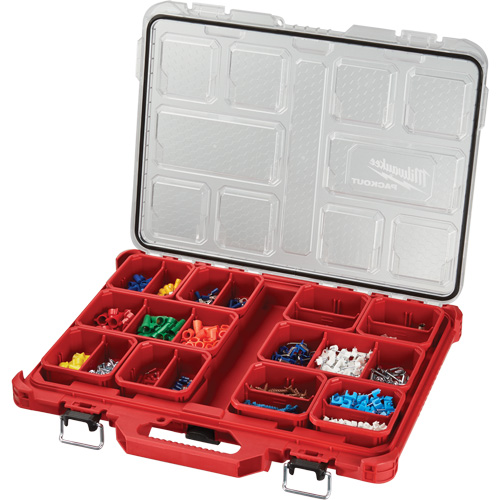 Packout Low-Profile Organizer, 19-3/4" x 16-2/5" x 2-1/2", Black/Red Toolneeds Inc.