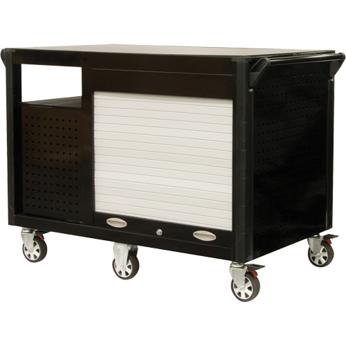 Industrial Cart, 12 Drawers, 31-5/8" L x 52-1/2" W x 40-1/4" H, Black/Orange Toolneeds Inc.