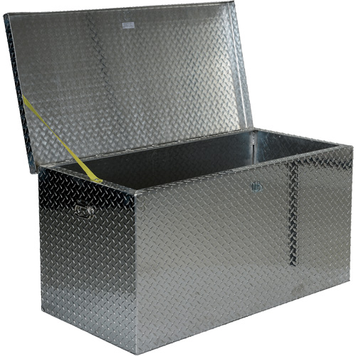 Aluminum Treadplate Portable Tool Box, 25-1/16" D x 49-1/4" W x 24" H, Silver Toolneeds Inc.