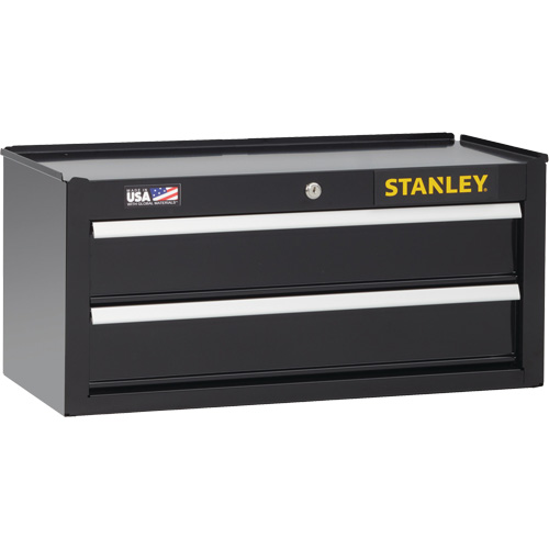 300 Series Middle Tool Chest, 26" W, 2 Drawers, Black Toolneeds Inc.
