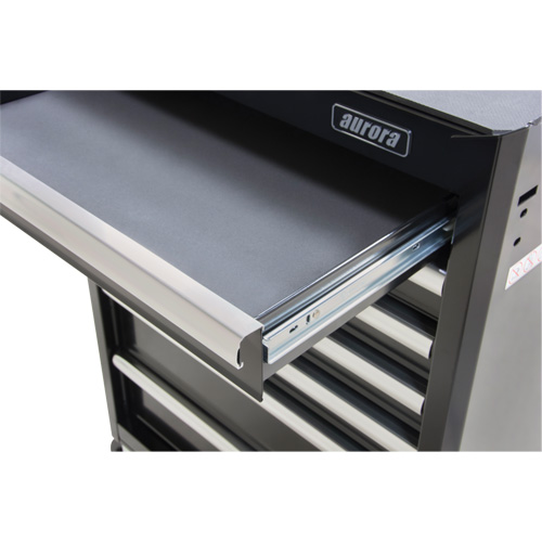 Industrial Tool Cart, 7 Drawers, 27" W x 18-3/4" D x 39" H, Black Toolneeds Inc.