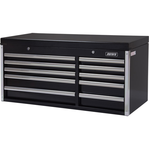 Industrial Tool Chest, 41" W, 10 Drawers, Black Toolneeds Inc.