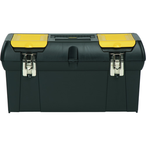 2000 Series Tool Box with Tray, 24" W x 11-1/4" D x 11" H, Black/Yellow Toolneeds Inc.
