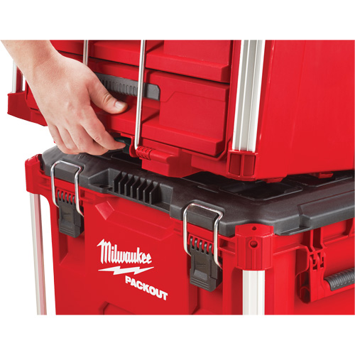 Boîte &agrave; outils avec 3 tiroirs Packout, 16-1/3" x 14-1/3" x 22-1/5", Noir/Rouge Toolneeds Inc.