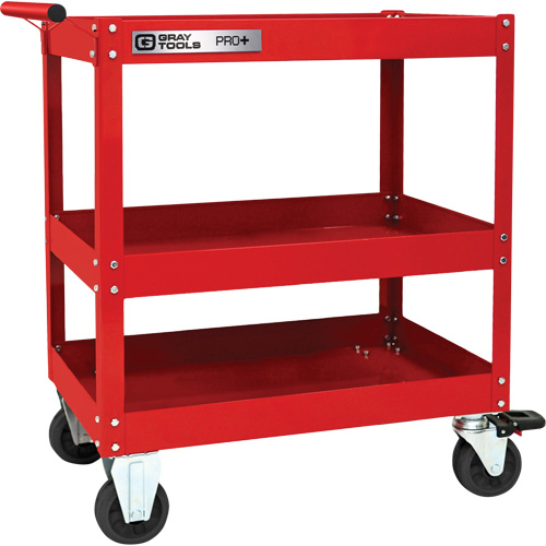 Chariot utilitaire robuste s&eacute;rie PRO+, 3 tiers, 30-1/5" x 38-1/3" x 19-1/2" Toolneeds Inc.