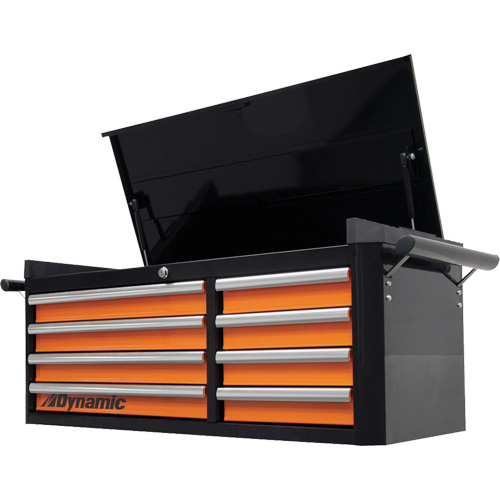 Coffre sup&eacute;rieur, 42" la, 8 tiroirs, Noir/Orange Toolneeds Inc.