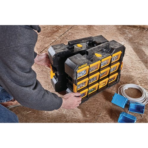 Organisateur Flip-Bin, 3-7/8" la x 17-3/4" p x 13-7/8" h, Noir/Jaune Toolneeds Inc.