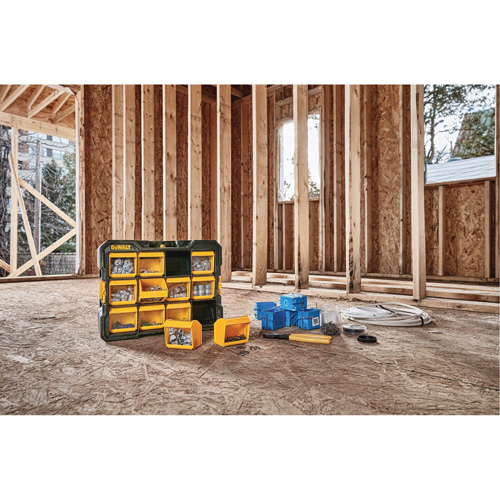 Organisateur Flip-Bin, 3-7/8" la x 17-3/4" p x 13-7/8" h, Noir/Jaune Toolneeds Inc.