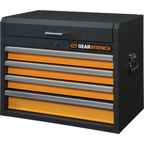 GSX Series Tool Chest, 26" W, 4 Drawers, Black/Orange Toolneeds Inc.