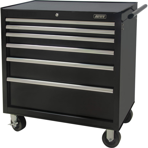 Chariot &agrave; outils industriel, 6 tiroirs, 39" la x 20-4/5" p x 38-1/2" h, Noir Toolneeds Inc.