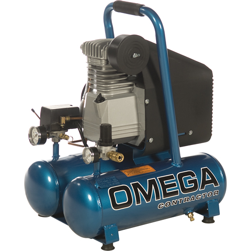 Compresseurs portatifs s&eacute;rie pour entrepreneurs - Lubrification &agrave; l'huile, entraînement direct, &eacute;lectrique, 3,3 gal. (4 gal. US), 125 PSI, 115/1 V Toolneeds Inc.
