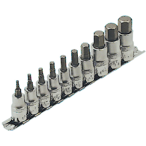 Jeu de douilles SAE HSW3812-10, Hexagonale, Prise 1/2"/3/8", 10 mr Toolneeds Inc.