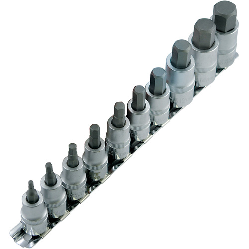 Jeu de douilles m&eacute;triques HSW3812-10M, Hexagonale, Prise 1/2"/3/8", 10 mr Toolneeds Inc.
