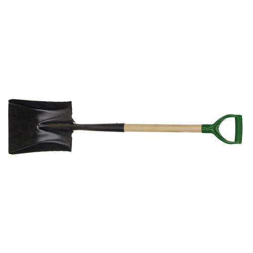Pelle carr&eacute;e, Bois, Lame Acier durci, Manche en Prise en D, Longueur 29" Toolneeds Inc.