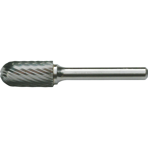 Solid Carbide Burrs - Cylinder Shape with Ball Nose, SC-41, 3/32" Dia., 7/16" Depth of Cut Toolneeds Inc.