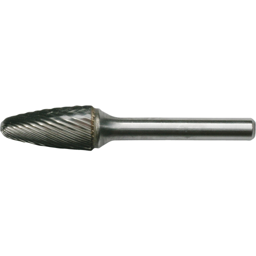 Solid Carbide Burrs - Tree Shape with Ball Nose, SF-42, 1/8" Dia., 1/2" Depth of Cut Toolneeds Inc.