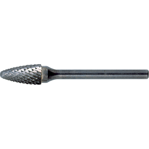Solid Carbide Burrs - Tree Shape with Ball Nose, SF-1, 1/4" Dia., 5/8" Depth of Cut Toolneeds Inc.