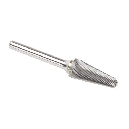 Solid Carbide Burrs - Taper Shape Radius End 14°, 1/4" Shank Toolneeds Inc.