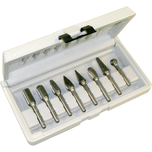 Right Hand Spiral Burr Sets, 8 Pieces Toolneeds Inc.