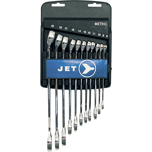 Jeux de cl&eacute;s mixtes combin&eacute;es longues enti&egrave;rement polies, Combinaison, 11 morceaux, M&eacute;trique Toolneeds Inc.