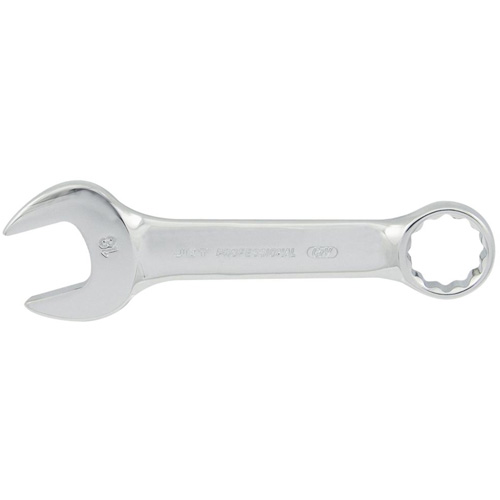 Fully Polished Stubby Combination Wrench, 12 Point, 10 mm, Chrome Finish Toolneeds Inc.