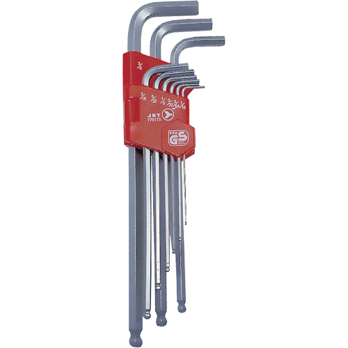 JBHK-9XL Extra Long Ball Nose Hex Key Set, 9 Pcs., Imperial Toolneeds Inc.