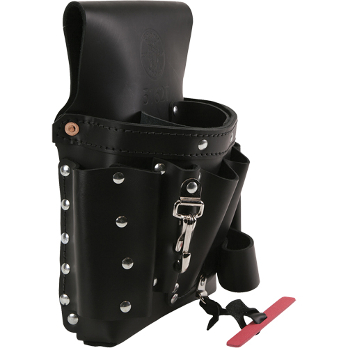 Extra-Capacity Tool Pouches, Multiple Tool Holder, Leather, 8 Pockets Toolneeds Inc.
