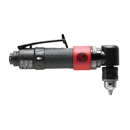 Pneumatic Reversible Angle Drill, 3/8" Chuck, 1/4" NPT Air Inlet, 2000 No Load RPM Toolneeds Inc.