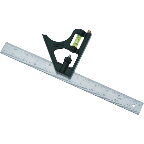 Combination Square, 12" L, 1/8"/1/16"/1/32" Graduations Toolneeds Inc.