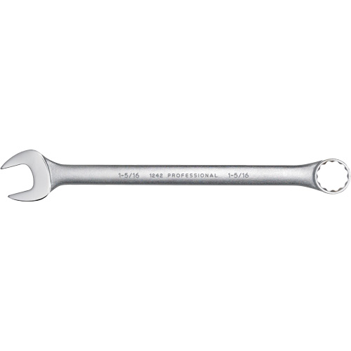 Combination Wrench, 12 Point, 1-5/16", Satin Finish Toolneeds Inc.