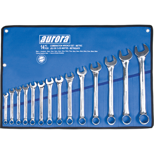 Wrench Set, Combination, 14 Pieces, Metric Toolneeds Inc.