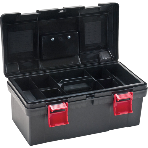 Heavy-Duty Tool Box, 17-1/2" W x 9-1/2" D x 8" H, Black Toolneeds Inc.