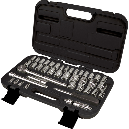 Jeux de douilles SAE/m&eacute;triques 1/4" et 3/8", 41 Mcx Toolneeds Inc.